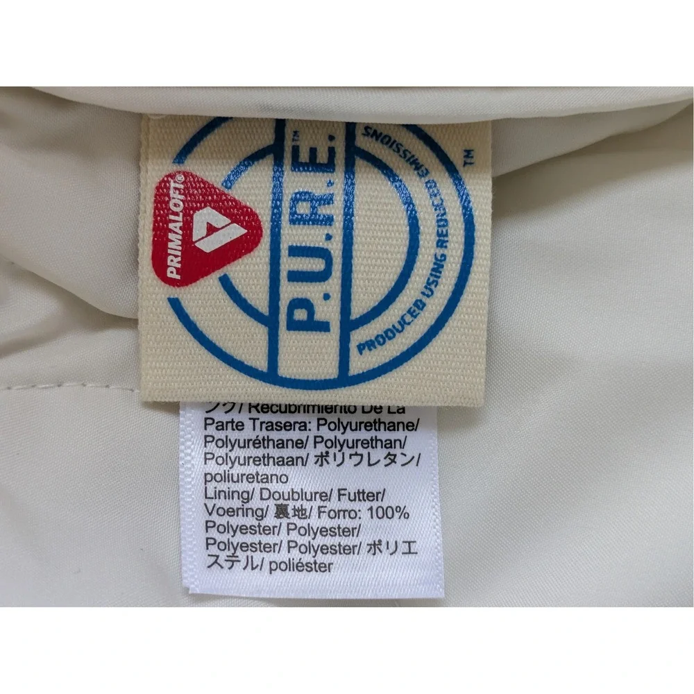 J. Crew Oslo Jacket PrimaLoft‎ Hooded Quilted Ivory Size XS NWT $228 CF691